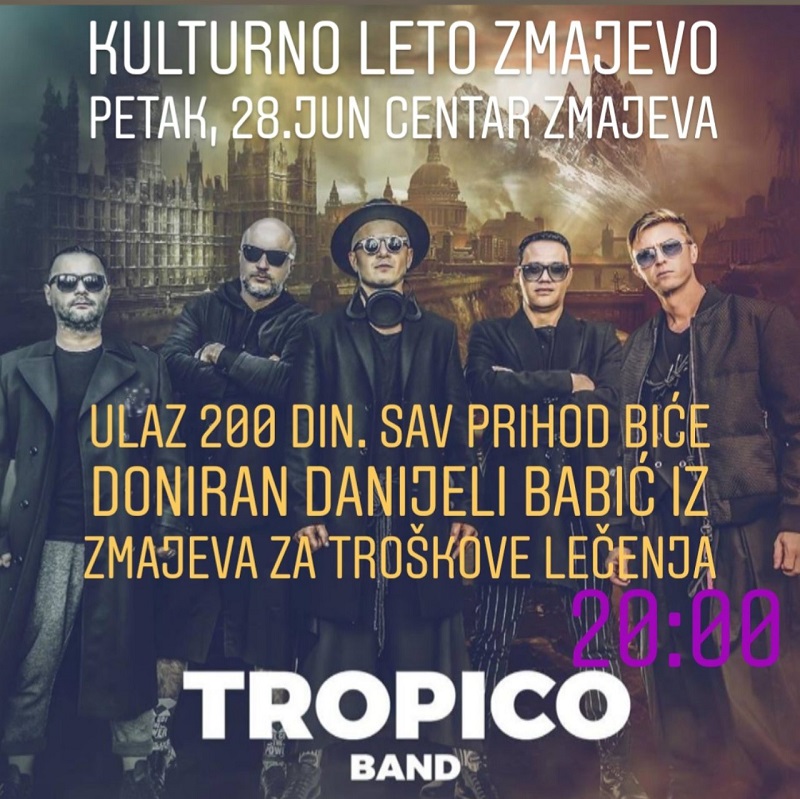 HUMANITARNI KONCERT 28. JUNA U ZMAJEVU HUMANITARNI KONCERT 28. JUNA U ZMAJEVU
