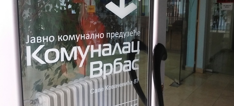 ЗАТВАРA СЕ ШАЛТЕР САЛА ЈКП „КОМУНАЛАЦ“ ВРБАС ЗАТВАРA СЕ ШАЛТЕР САЛА ЈКП „КОМУНАЛАЦ“ ВРБАС